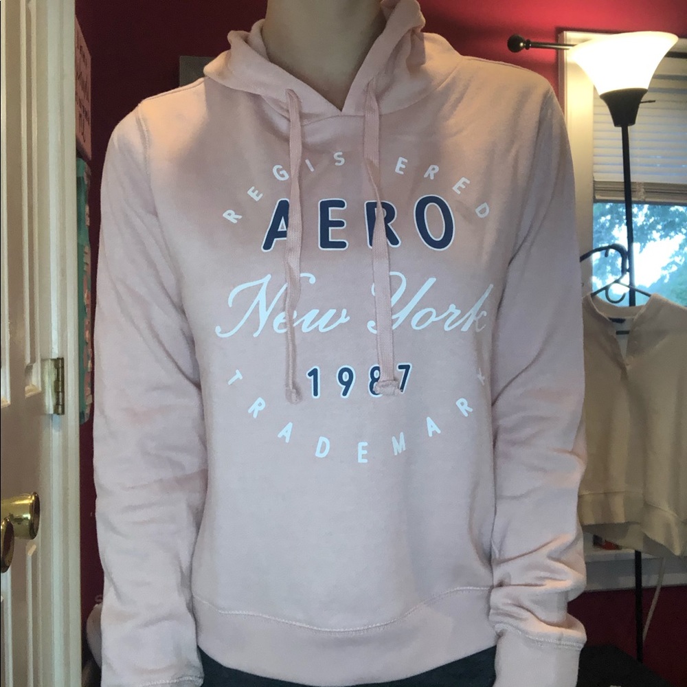 NWT Pink and White Aeropostale Sweatshirt - Picture 5 of 7
